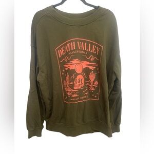 Goodfellow & Co. Green &  orange XL Death Valley California sweatshirt